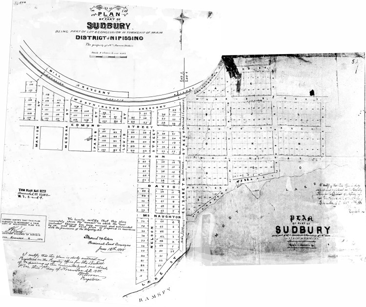 Aurora Dubois (1888) and Andrew McNaughton (1887) surveys (Source: GSPL; Surveys combined by Haynes)